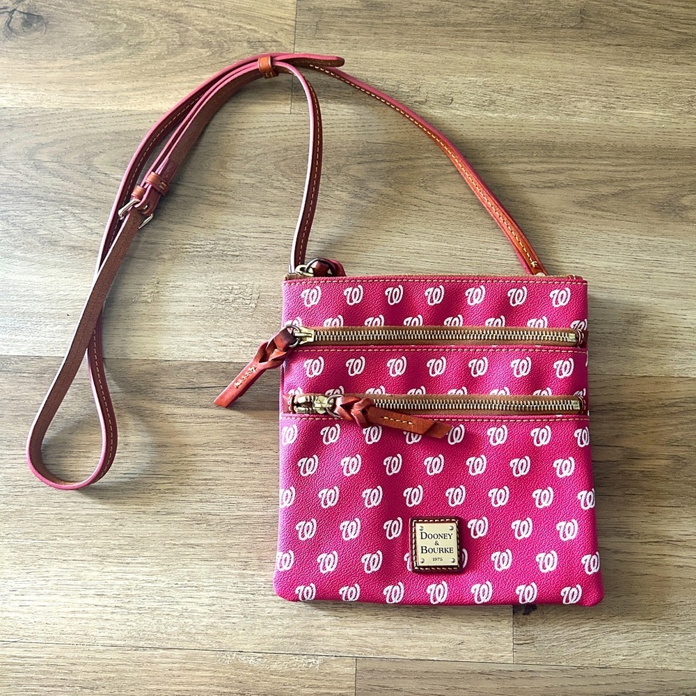 Dooney & Bourke Washington Nationals Crossbody Bag, MLB- EUC